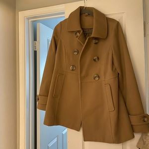 Kaitlyn camel peacoat